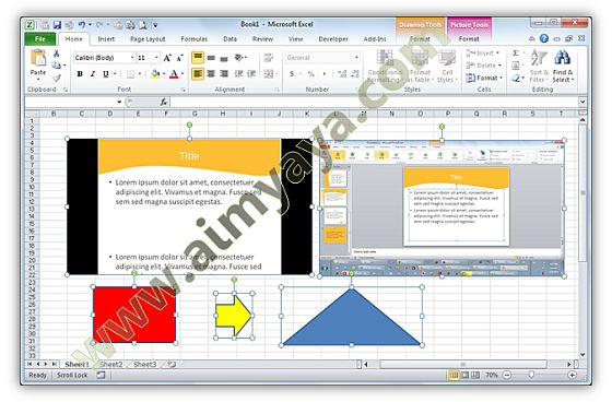  Gambar: Cara Cepat Memilih Semua Objek (shape, gambar, dll) di Microsoft Excel 