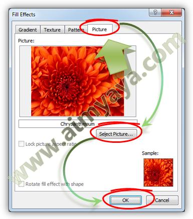  Gambar: Membuat gambar menjadi latar belakang halaman dokumen Microsoft Word 2010