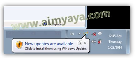 Cara Memilih Update System Windows 7