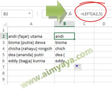 Cara Ambil dan Menghilangkan Huruf/Karakter dari Teks di Excel